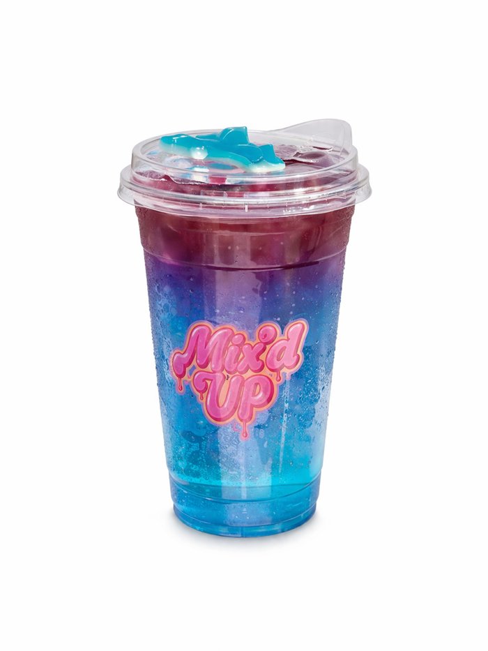 A Mix'd Up Shark Attack specialty lemonade with a gummy shark on top