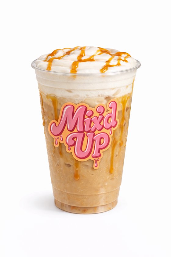 Liquid Gold cold brew in a Mix'd Up cup